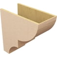 thumbnail image 5 of 12"W x 24"D x 24"H Classic Ridgewood Rough Cedar Woodgrain TimberThane Corbel, Primed Tan, 5 of 6