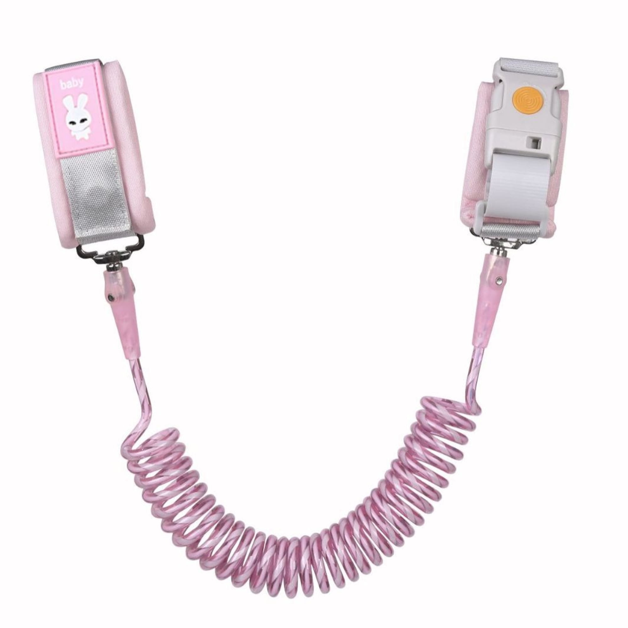 GASTROPOD 2 Pcs Toddler Leash,Anti-Stray Tape Safety Harness,Intelligent Induction Design Wear Leashes with Induction Lock Noctilucent,2.5 M,Pink Toddler Leashes Ages 2-4