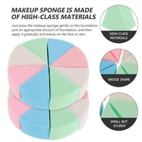 HEMOTON  2 Sets Makeup Wedges Sponges Puff Blending Travel