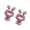 Pink, variant on Delicate Themed Headphone Headband Adornment Decorative Rhinestones Design Enhances Your Sound Gear