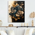 thumbnail image 2 of Designart Blue And Gold Gladiolus Flowers II Canvas Wall Art, 2 of 5