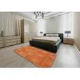 thumbnail image 4 of Ahgly Company Indoor Square Abstract Orange Red Checkered Area Rugs, 7' Square, 4 of 6