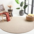 thumbnail image 3 of SAFAVIEH Natural Fiber Kentigern Border Seagrass Area Rug, Marble/Linen, 6' x 6' Round, 3 of 8