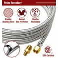 thumbnail image 5 of GBAYXJ 5FT High Pressure Propane Regulator Hose With Gauge 0~30 Adjustable Propane Tank Regulator Stainless Fit For Turkey Fryer，Fish Fryer，Propane Burner，Fire Forge And Stainless steel(A), 5 of 7