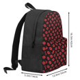 thumbnail image 3 of Zufioo Sexy Red Lips Kiss Pattern Adult Backpack,Wear-resistant and Breathable Multi-pocket Backpack, Suitable for Travel, Business and Outdoor Activities, 3 of 9