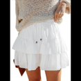 thumbnail image 1 of Falda Pantalón con Volantes y para Mujer, Estilo Casual, de Cintura Alta, Color , Talla S, 1 of 8