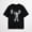 JC01-Black-285, variant on Funny T-shirt featuring a cat weightlifting print; suitable for men and women.
