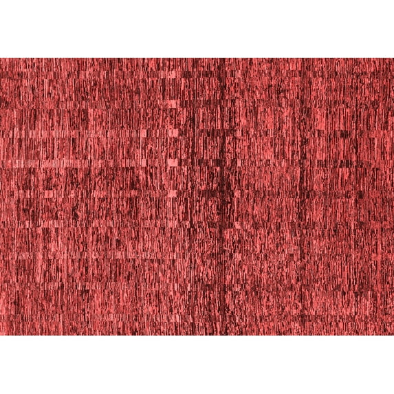 Ahgly Company Machine Washable Indoor Rectangle Abstract Red Modern Area Rugs, 2' x 4'