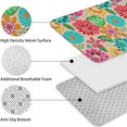 thumbnail image 5 of Pioneer Flower Floral Print Pattern Bathroom Rugs Sets 3 Piece,Toilet Cover Set,Absorbent Non Slip Bathroom Mats Sets with U-Shaped Contour Rug Toilet Rug Set, 5 of 5