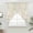 Yellow, variant on White Floral Swag Curtains for Kitchen/Bedroom/Living Room, Spring Country Vintage Flower Leaf Plant Scalloped Curtains 63 Inch Long, Window Swag Topper Curtains Valances 2 Panels Set 36"x63"