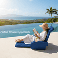 thumbnail image 7 of California Sun Deluxe Unsinkable La Jolla Lounger - Foam Cushion Pool Chaise Chair - Floating Chaise Lounge for the Pool or Ocean - Folds Flat, 7 of 7