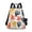 Abstract Playful Shape, variant on Travel Backpack for Women Large Capacity College Bags Multi-pocket Casual Daypacks 15 Inch Hand Drawn Whale Stars Line Seagull Bird