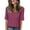 Purple, variant on loopsun Plus Size Tops for Womens,Womens Summer Tops,Women's Fashion Tees Casual V-neck Loose Cute T Shirt 1/2 Sleeve Ladies Top Navy XXL