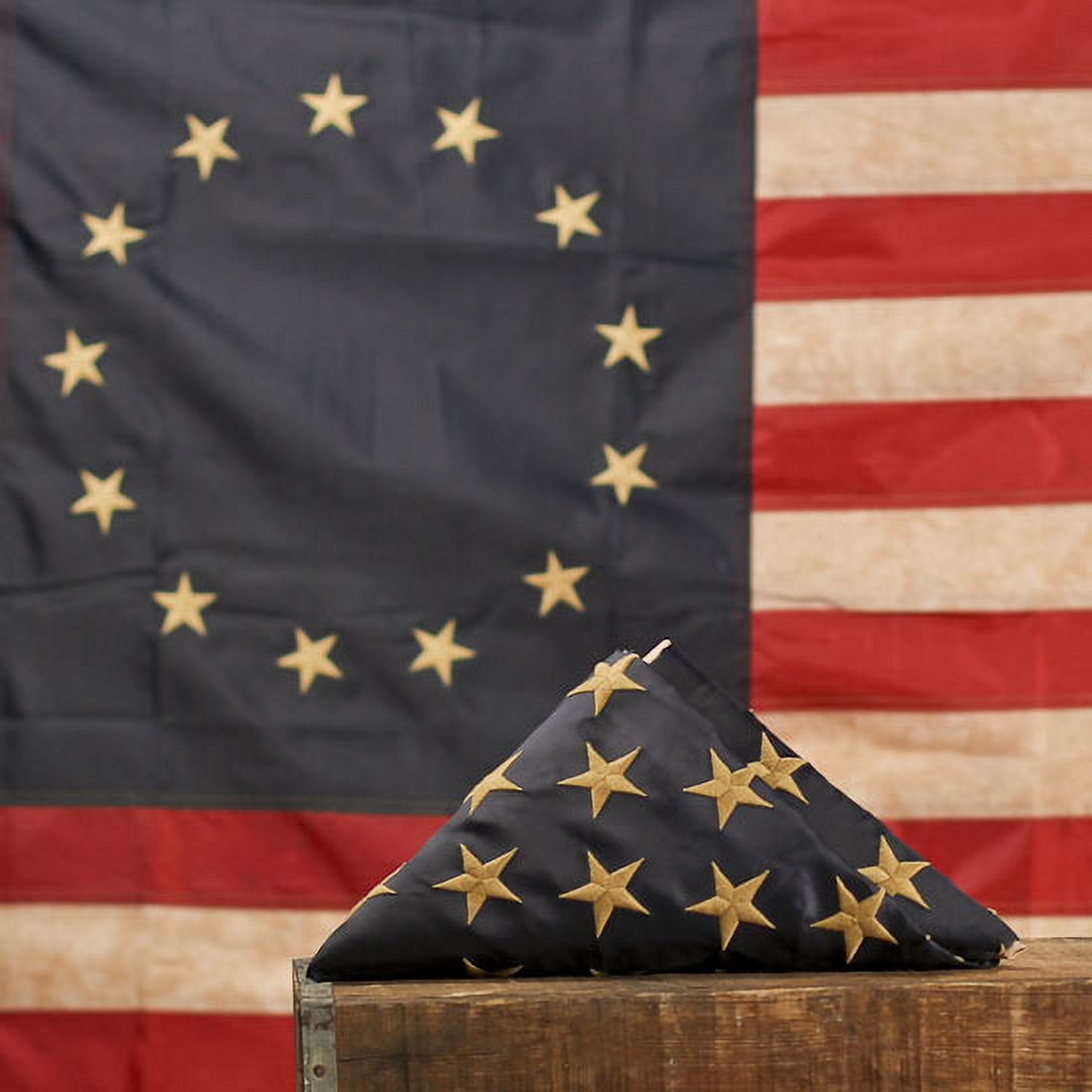 Betsy Ross's Dream: A Primitive 13-Star American Flag