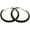 C:black, variant on Pearl Hoop Earrings for Women Black White Pearl Earring Big Circle Loop Earrings Fashion Jewelry[g4311]