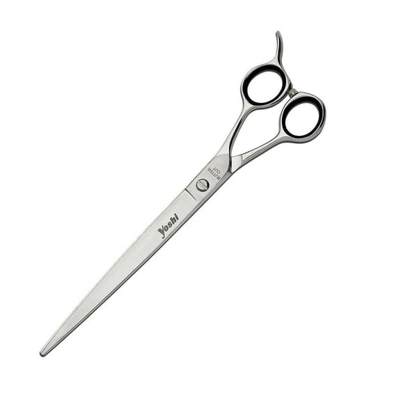 Geib Yoshi Straight Curved Left Or Right Handed Grooming Shears For Dogs Pets (8.5 Inch - Straight Right Handed)