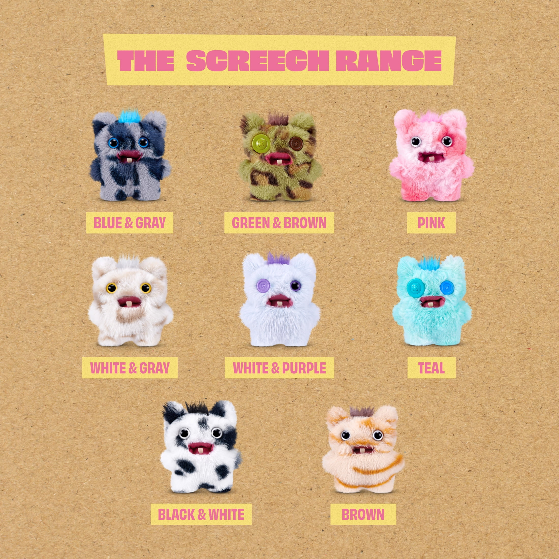Fuggler Baby Fugg Screech Edition 3.5 Inch Plush Collectible Toy by ZURU Featuring Funny Ugly Monster Design with Mischievous Details, Perfect for Collectors and Fans of Weird Fun