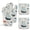 chudan-2OLKJ, variant on Retro Sail Insulated Gloves And Pot Mats (four Piece Set)