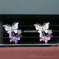 thumbnail image 2 of pitrice Pince d'Aération de Désodorisant pour Voiture en Forme d'Insecte de Remplacement Réutilisable de Remplacement Strass Strass Exquis Pinces de Parfum pour Véhicule Automobile Ornement Gris, 2 of 9