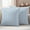 Blue, Denim, White, variant on Misty Blue Rustic Outdoor Waterproof Pillow Covers, Vintage Farmhouse Blue Solid Color Decorative Square Throw Pillowcase Sofa Cushion Sham for Patio/Couch/Chair, 18"x18" 2 Pack