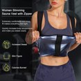 thumbnail image 3 of Lilvigor Sauna Suit for Women Waist Trainer Vest for Women Sweat Tank Top Shaper for Women with Zipper Adjustable for Workout Gym, 3 of 7