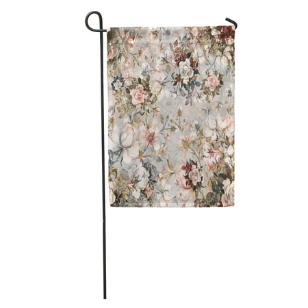 SIDONKU Watercolor Bouquet of Roses in Bud F Beautiful Pattern Exquisite Garden Flag Decorative Flag House Banner 28x40 inch