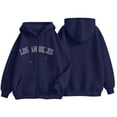 thumbnail image 4 of Hurxie Womens Cotton Hoodies Long Sleeve Sweatshirts Cute Lightweight Fall Winter Casual hooded Pullover Tops with Pocket, 4 of 6