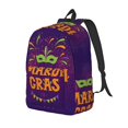thumbnail image 1 of Balery Mardi Gras2 Mochila Clásica Impresa Básica para Viaje, Mochila Escolar Resistente al Agua, Mochila de Lona con Correas Ajustables-Small, 1 of 5