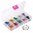 thumbnail image 4 of 500 Pieces Map Push Pins Map Tacks Plastic Round Head Tacks with Steel Points (Multicolor, 1/8 Inch), 4 of 8