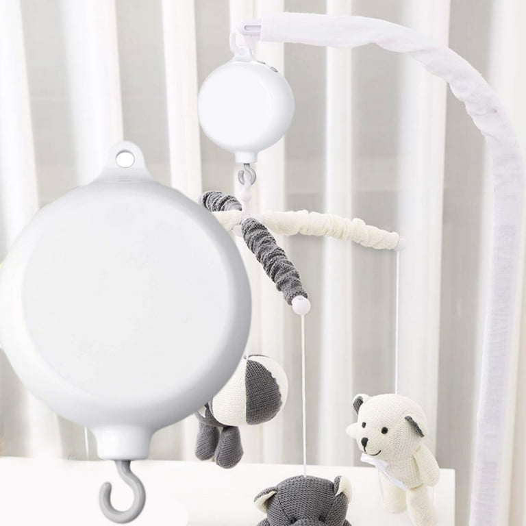 EIMELI Rotary Baby Auto Music Mobile Crib Toys Attachments New 35 Songs Basic Version Battery Operated Musical Mobile Rotary Music Newborn Hanging