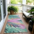 thumbnail image 6 of Addison Rugs Chantille Indoor/Outdoor Transitional Geometric, Abstract Teal Washable Runner Rug, 2'3" x 7'6", 6 of 6