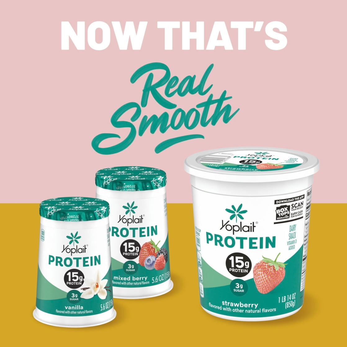 Yoplait Protein Yogurt Cultured Dairy Snack Cup, Peach Flavored, 5.6 oz