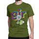 thumbnail image 1 of Camisetas de algodón para hombre y mujer con máscara de Invasor Zim, postura de poder colorida, retrato, cuello redondo, 1 of 7