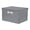 Grey 18*14*10.5in, variant on Unique Bargains Storage Cube, Fabric Bin with Lid and Handle Pink 14*11*7in