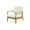 Teak/Beige, variant on Greta Acacia Wood Outdoor Club Chair, Teak and Beige