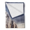 thumbnail image 2 of Nepal Soft Flannel Fleece Throw Blanket, Panoramic Photograph of Mount Dhaulagiri Dramatic Himalayan Nepal Landscape Asia, Cozy Plush for Indoor and Outdoor Use, 50" x 60", Multicolor, by Ambesonne, 2 of 5