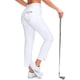 thumbnail image 1 of Pantalones de golf YYV, elásticos, cintura alta, blancos, para mujer, 1 of 7