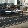thumbnail image 2 of Evelyn&Zoe Artur Rectangular Coffee Table with Faux Marble Top, Blackened Bronze, 2 of 7