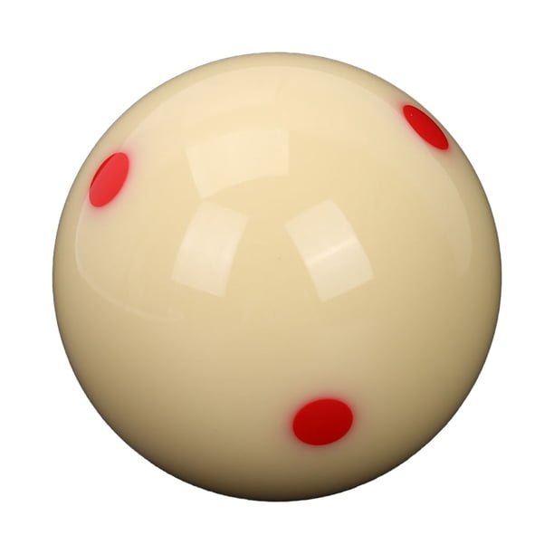Bola de billar de resina de 5,72 cm para entrenamiento con punto rojo, bolas de billar para práctica para adultos y niños
