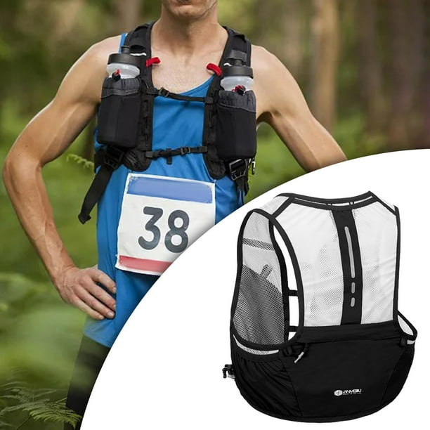 Chaleco de Hidratacion para Correr Bolsa para Deportes Al Aire Libre Transpirable para Hombres Y Mujeres Mochila Ligera Mochila de Hidratacion Par Negro Walmart en linea