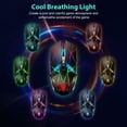 thumbnail image 4 of TSV RGB Gaming Mouse Wired Programmable Ergonomic USB Mice with 4 Level DPI, Multi-color Backlit, 6 Buttons for Laptop PC Computer, High Precision PC Gaming Mice for Desktop/Windows/Mac, Gamer, 4 of 9