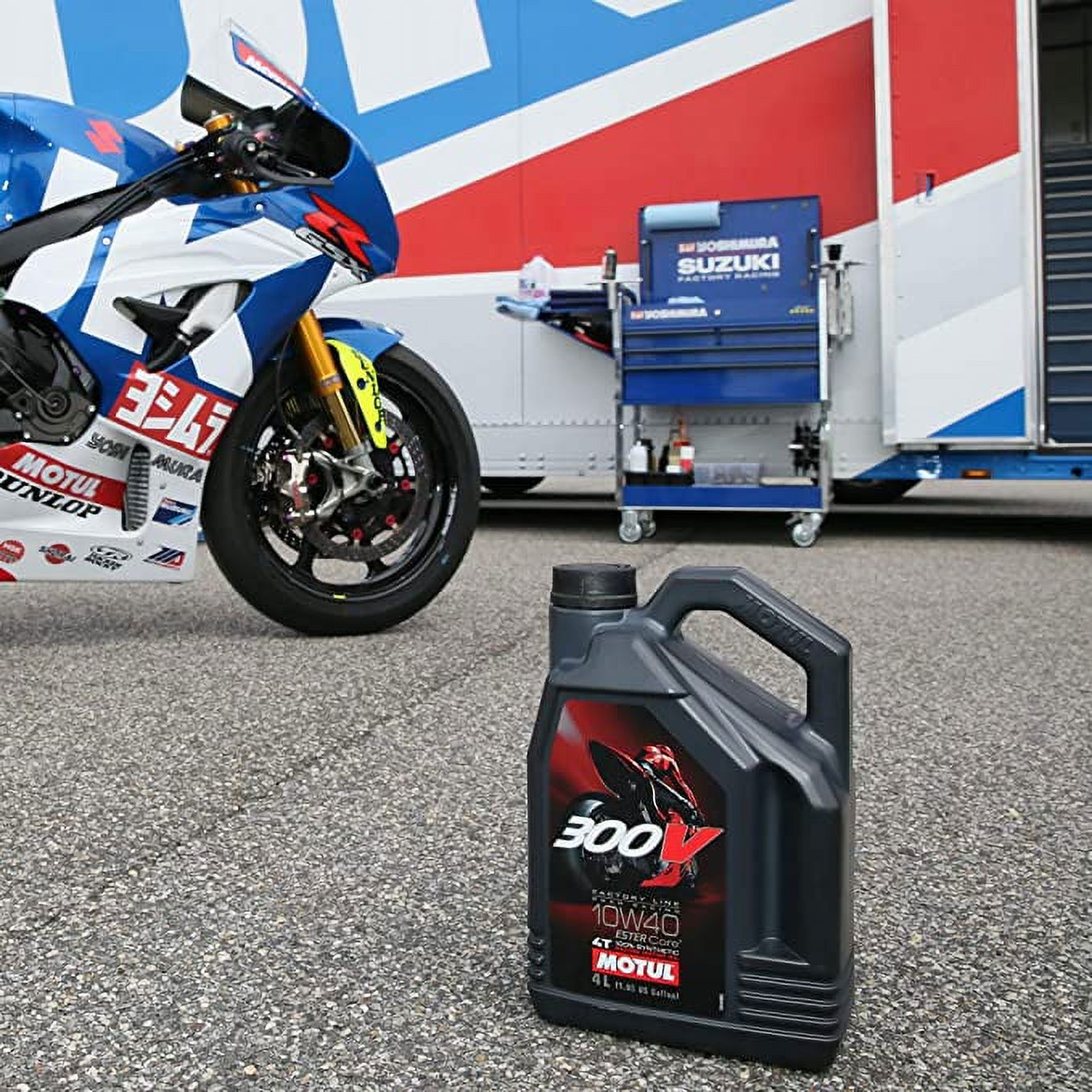 MOTUL 300V FACTORY LINE 10w-40 1L x 4個 モチュール 300V 4T ファクトリーライン 10W-40 1L (バイク用