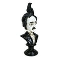 thumbnail image 6 of Gothic Day of The Dead Edgar Allan Poe Bust With Quoth The Raven Crow Figurine, 6 of 10