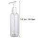 thumbnail image 4 of 10 botellas vacías de plástico de 100 ml, con bomba de champú y dispensador de loción para viajes, acampadas, viajes de negocios (transparentes)., 4 of 7