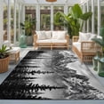 thumbnail image 2 of 3'x5' Area Rugs, Black Pine Forest Indoor Outdoor Area Rug for Living Room Bedroom, Modern Art Snow Mountain Washable Bathroom Rugs Kitchen Floor Carpet Mats Home Decor Aesthetic, 2 of 8