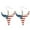 I, variant on BNNG Earrings American Independence Day Fourth Of July Festival Jewelry Western Cowboy Boots Cowheads Earrings