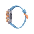 thumbnail image 3 of Blippi Boys Perforated Light Blue Silicone Strap Watch with Clear Case and Orange Metallic Bezel; BLP4006WM, 3 of 4