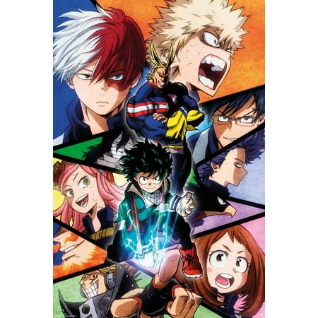 Psych Tv Poster My Hero Academia - Manga / Anime TV Show Poster / Print (Character Montage) (Size: 24