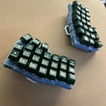 thumbnail image 3 of CORNE V4 Split Keyboard Kit with Folding Stand & Emerald Keycaps, 40% Ergonomic, Hot-Swappable & QMK/VIA Programmable, 3 of 9