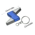 thumbnail image 3 of Ovzne Multifunctional Car Dead Electricity Discharge Keychain - 8.3Cm (3.27In) Blue Alloy, Portable Anti-Static Keychain For Cars, Dead Charge Elimination Tool, Stylish Key Accessory, 3 of 6